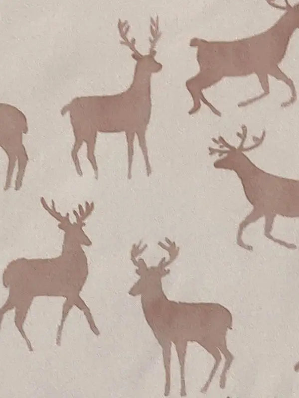Cozy Deer Short Sleeve Romper
