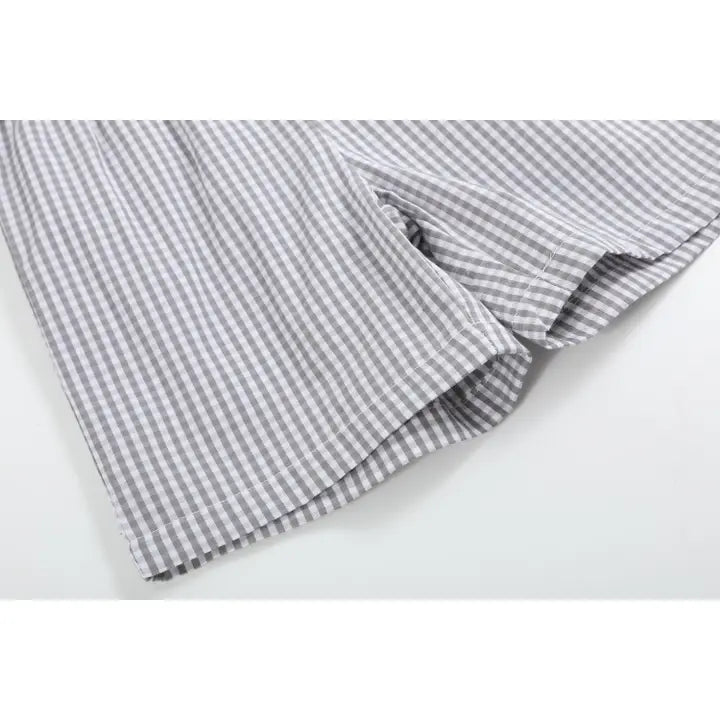 Light Gray Mallard Smocked Set