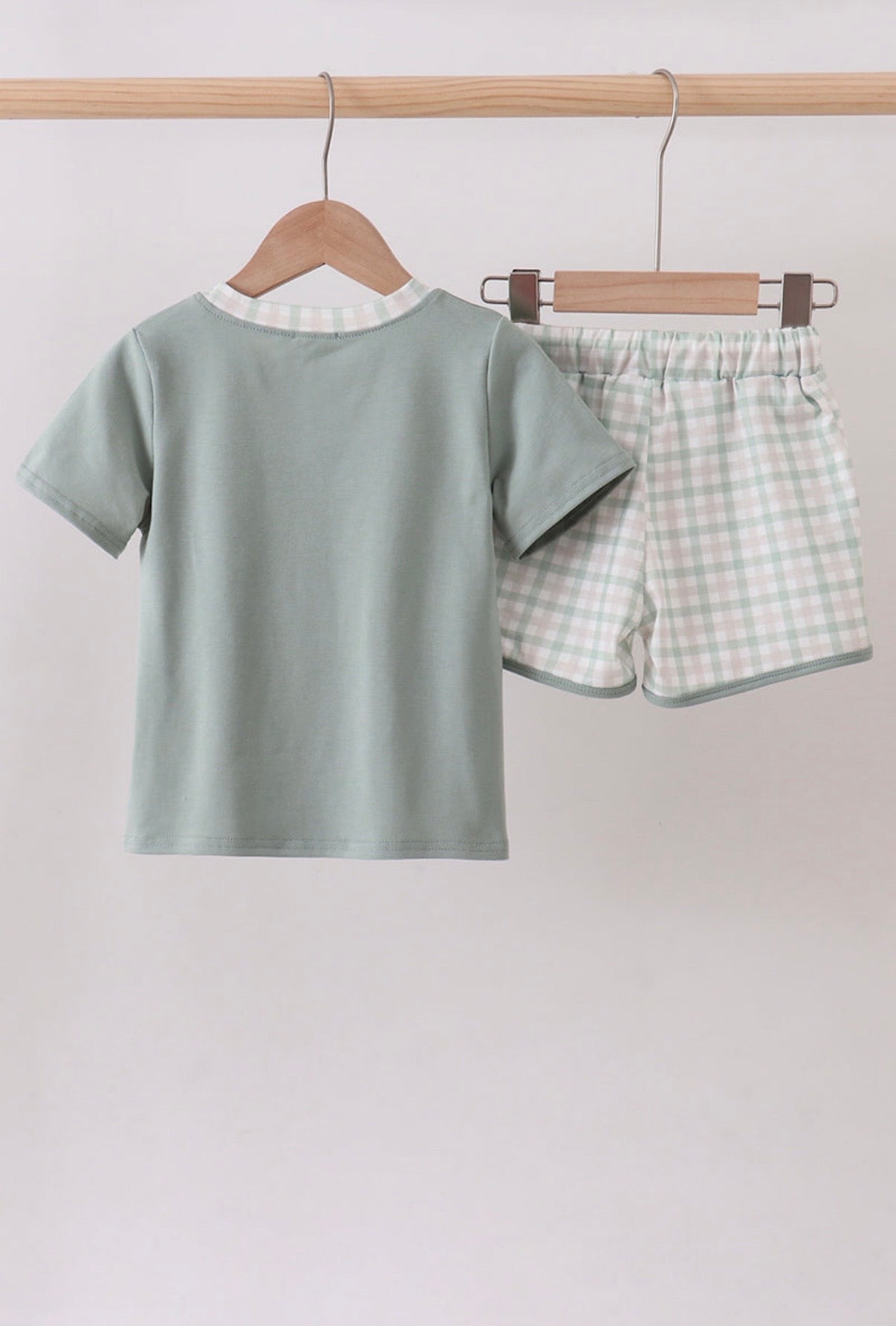 Sage Gingham Set