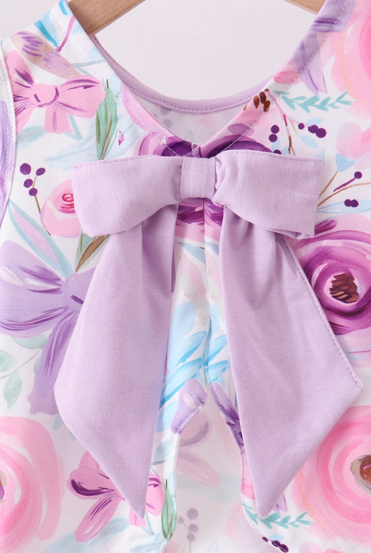 Blooms & Bows Purple Bloomer Set
