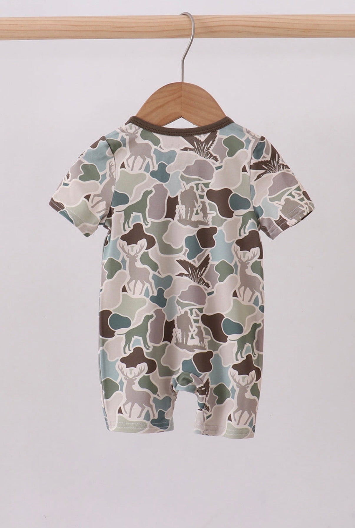 Duck Camo Bamboo Pajama Romper