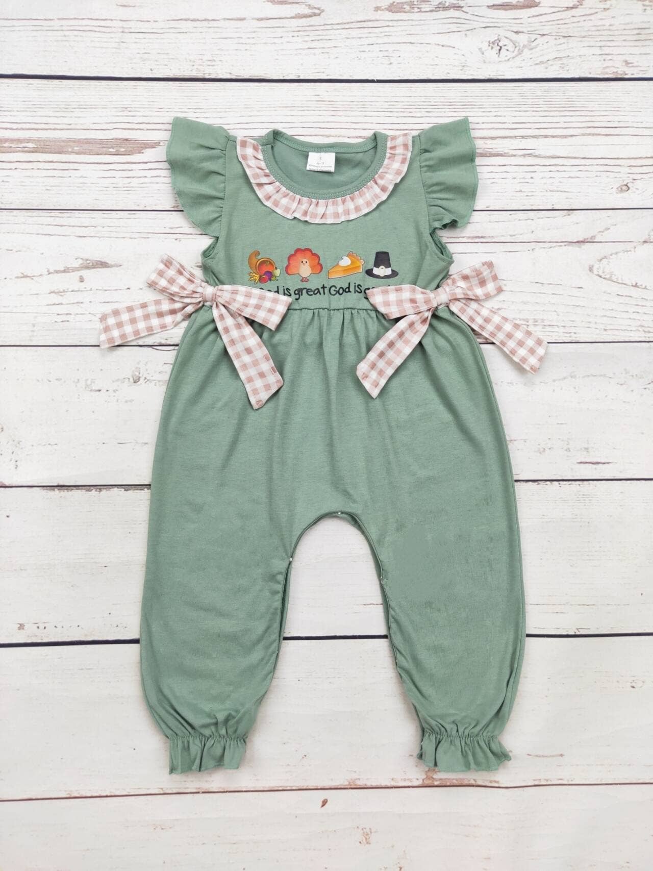 God is Great Girls Romper