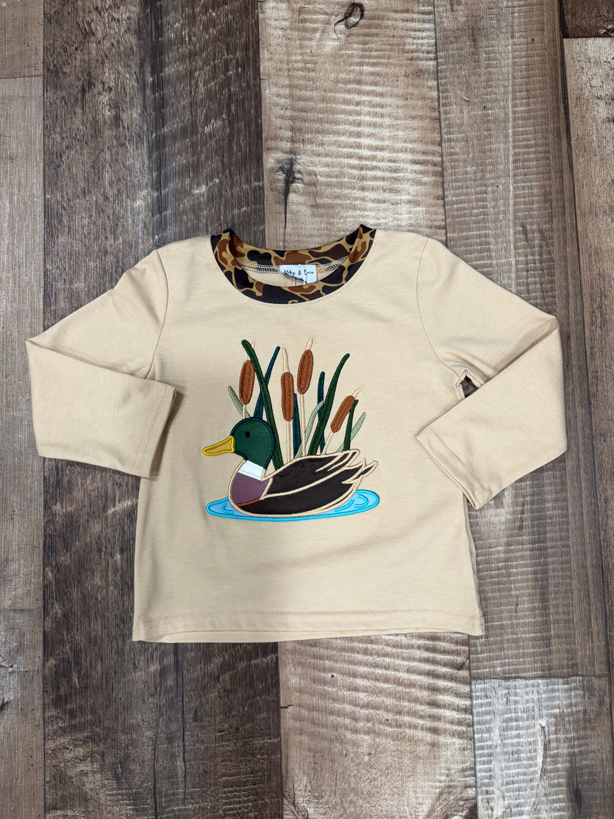 Duck Appliqué Long Sleeve Shirt