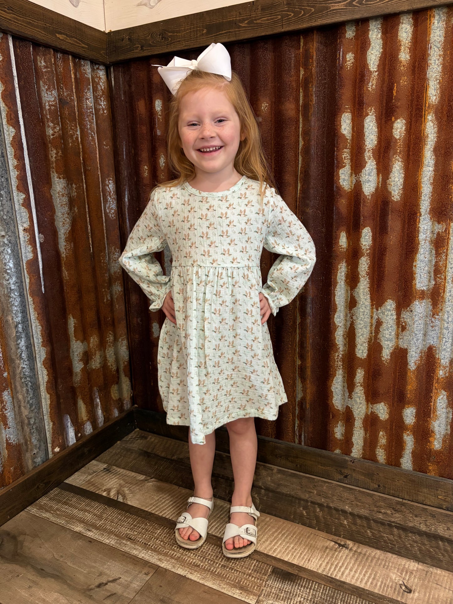 Mallard Muslin Twirl Dress