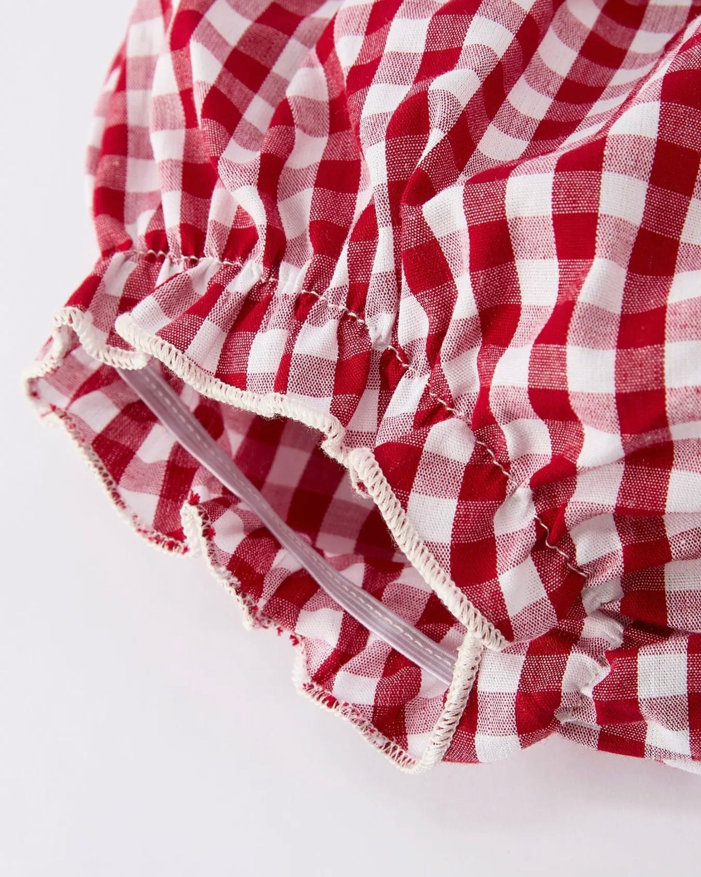 Red Gingham Christmas Tree Bloomer Set