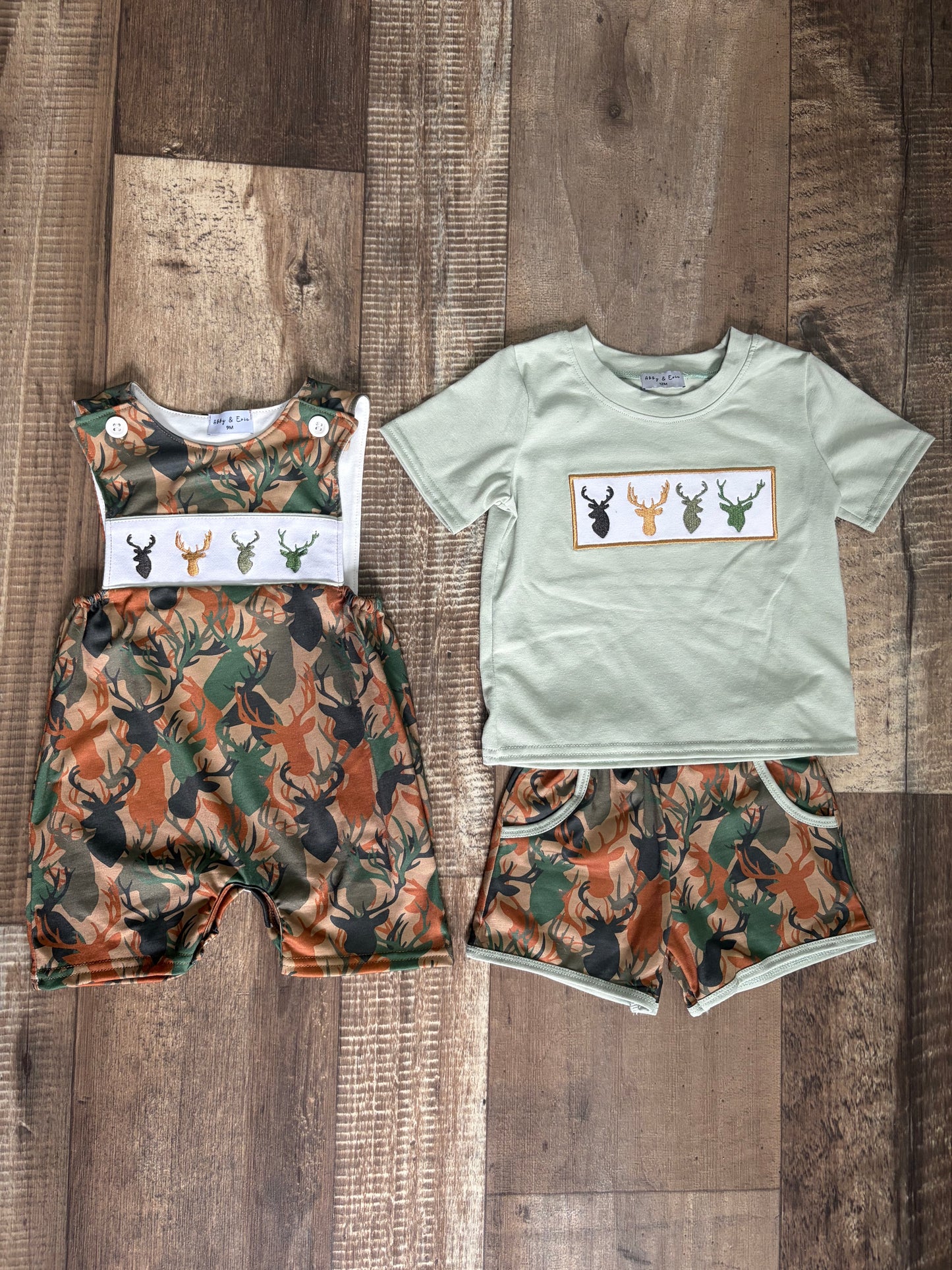 Antler Embroidered Set