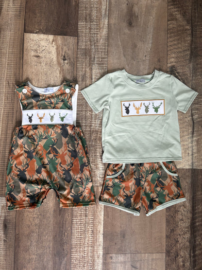 Antler Embroidered Set