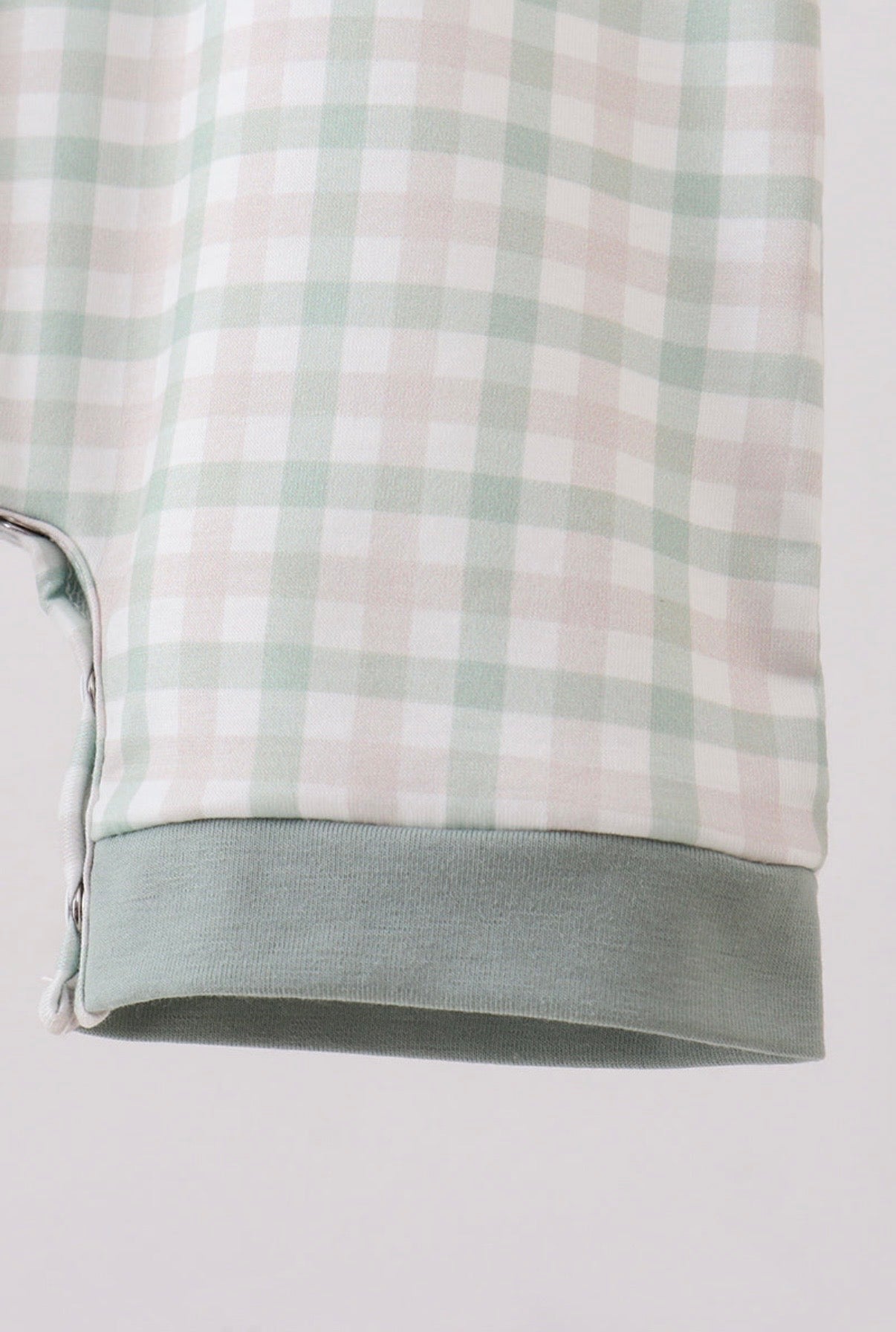 Sage Gingham Romper