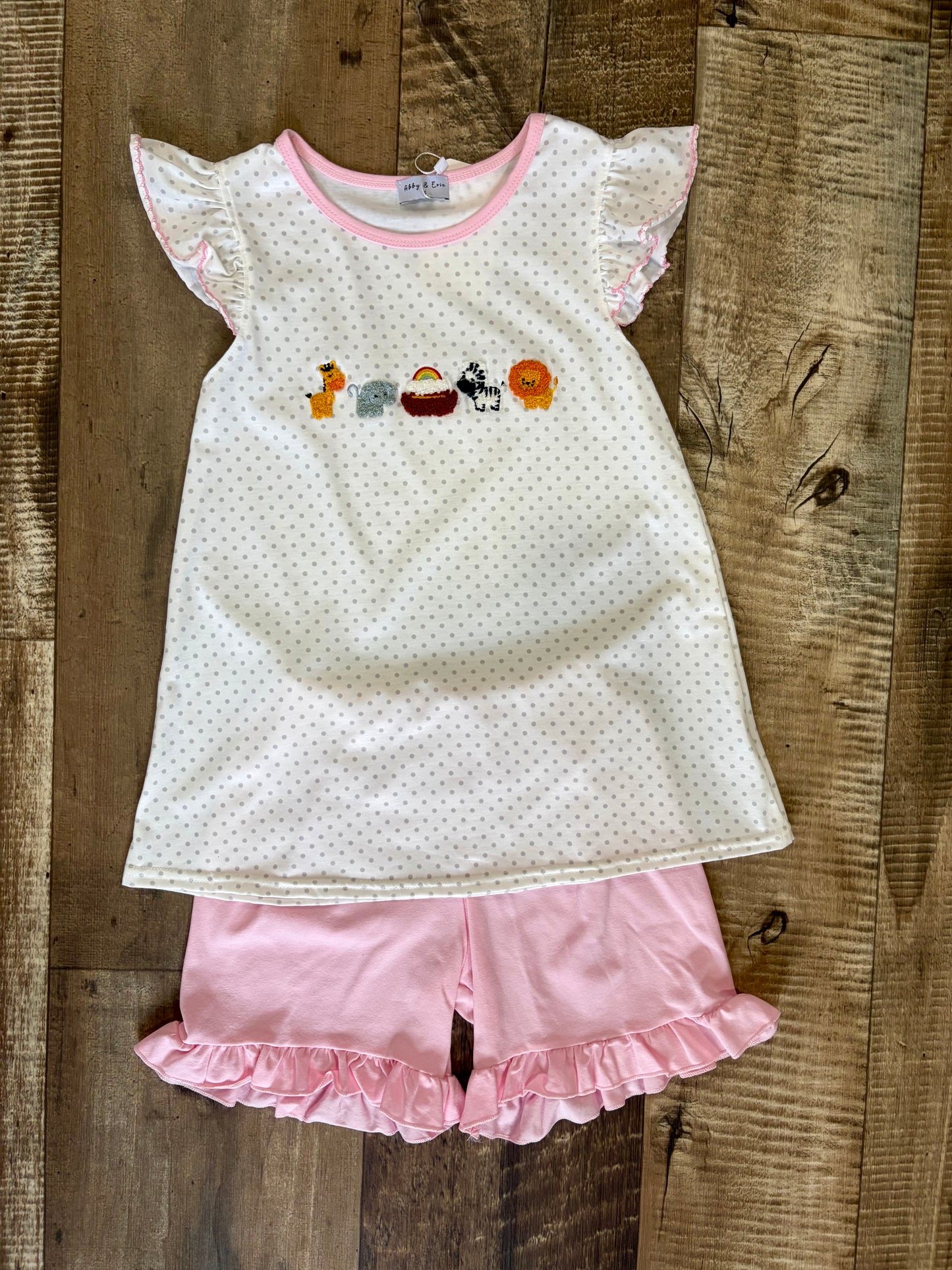 Noah’s Ark French Knot Girls Set