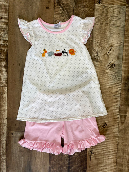 Noah’s Ark French Knot Girls Set