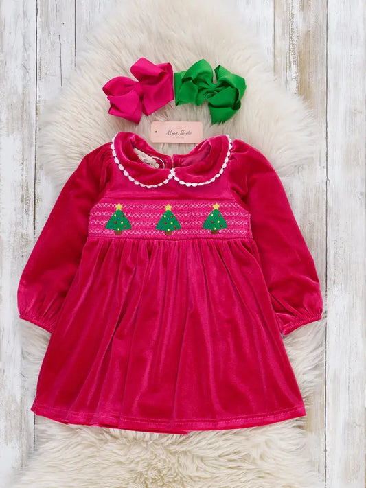 Hot Pink Christmas Tree Dress