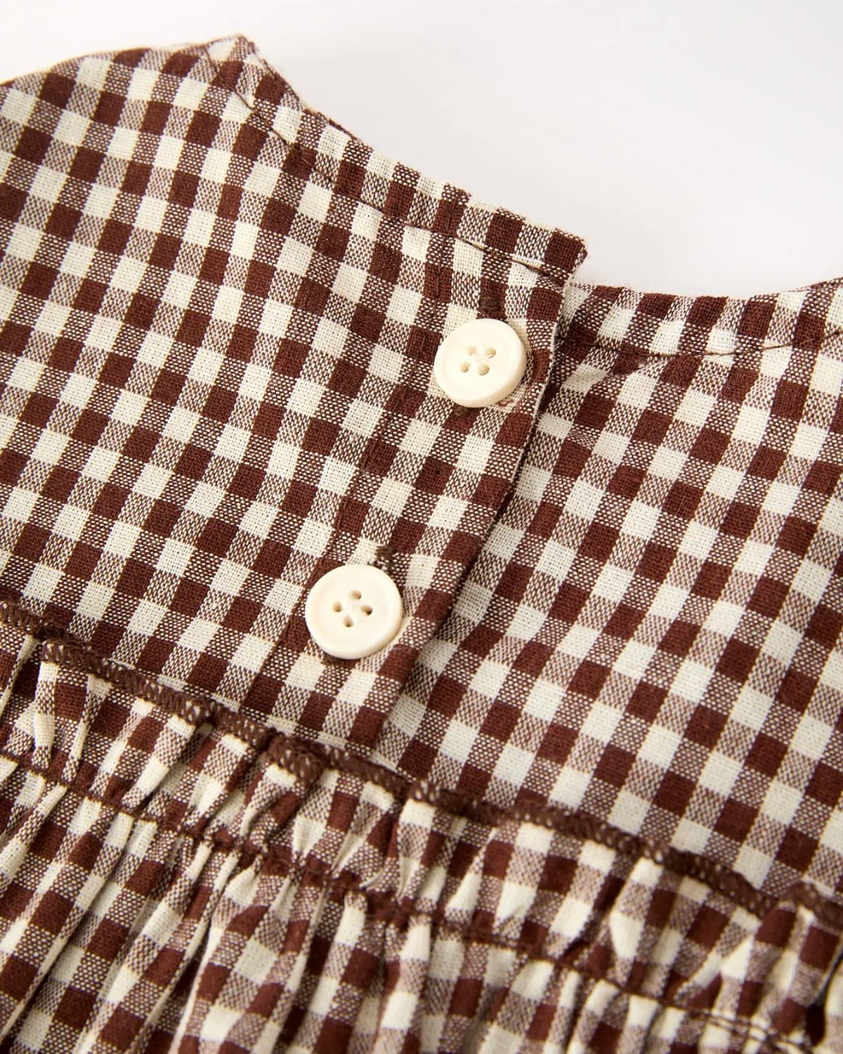 Brown Gingham Bloomer Set