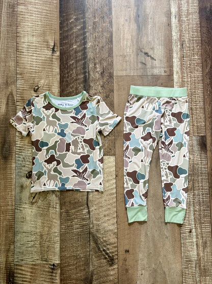 Duck Camo Bamboo Pajamas (matching)