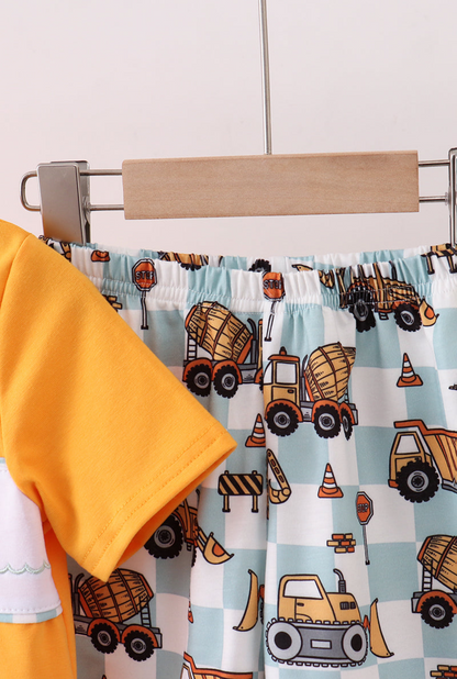 Construction Crew Embroidered Set