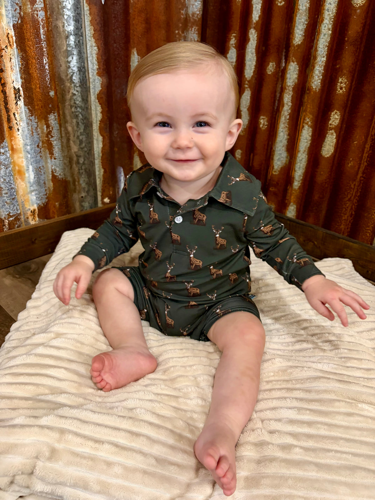 Whitetail Long Sleeve Romper