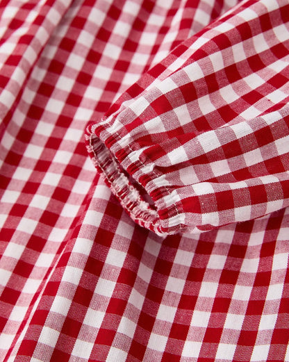 Red Gingham Christmas Tree Dress