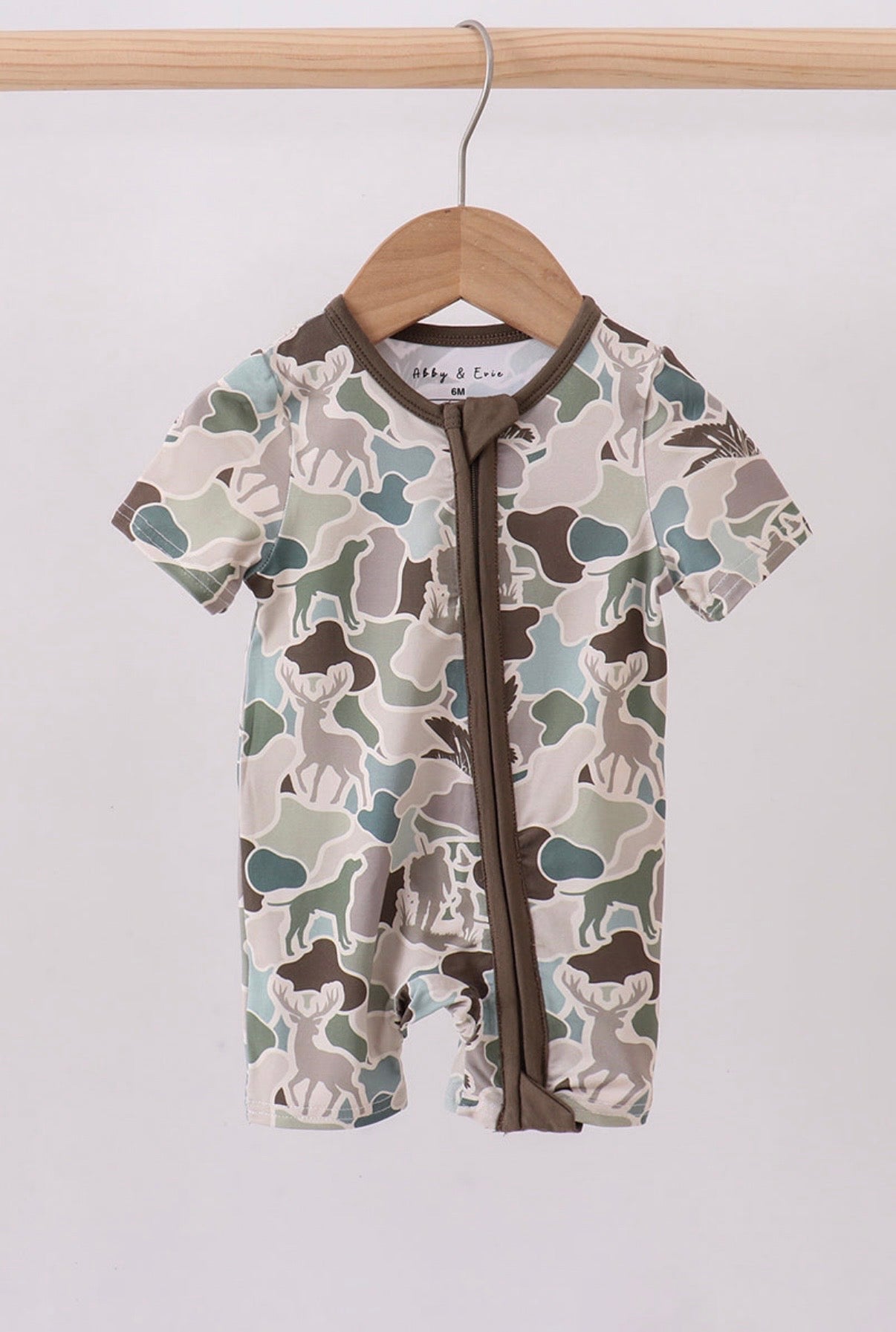 Duck Camo Bamboo Pajama Romper