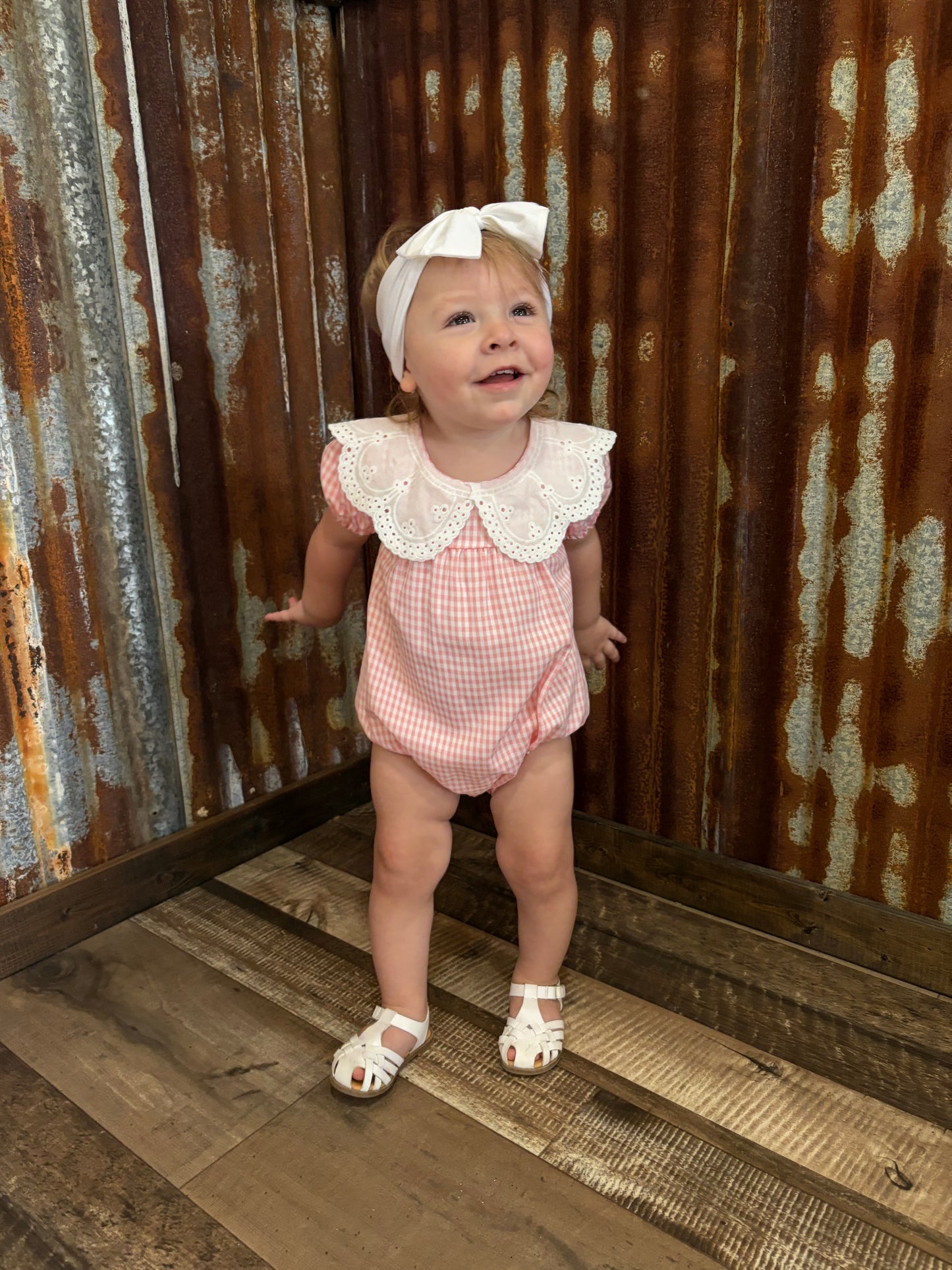 Pink Gingham Bubble