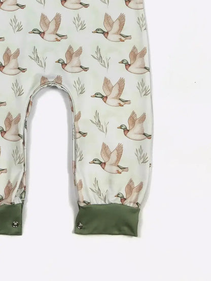 Cozy Mallard Short Sleeve Romper