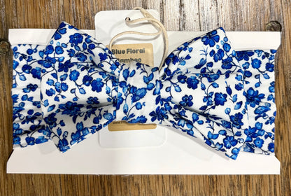 Blue Floral Bamboo Pajamas