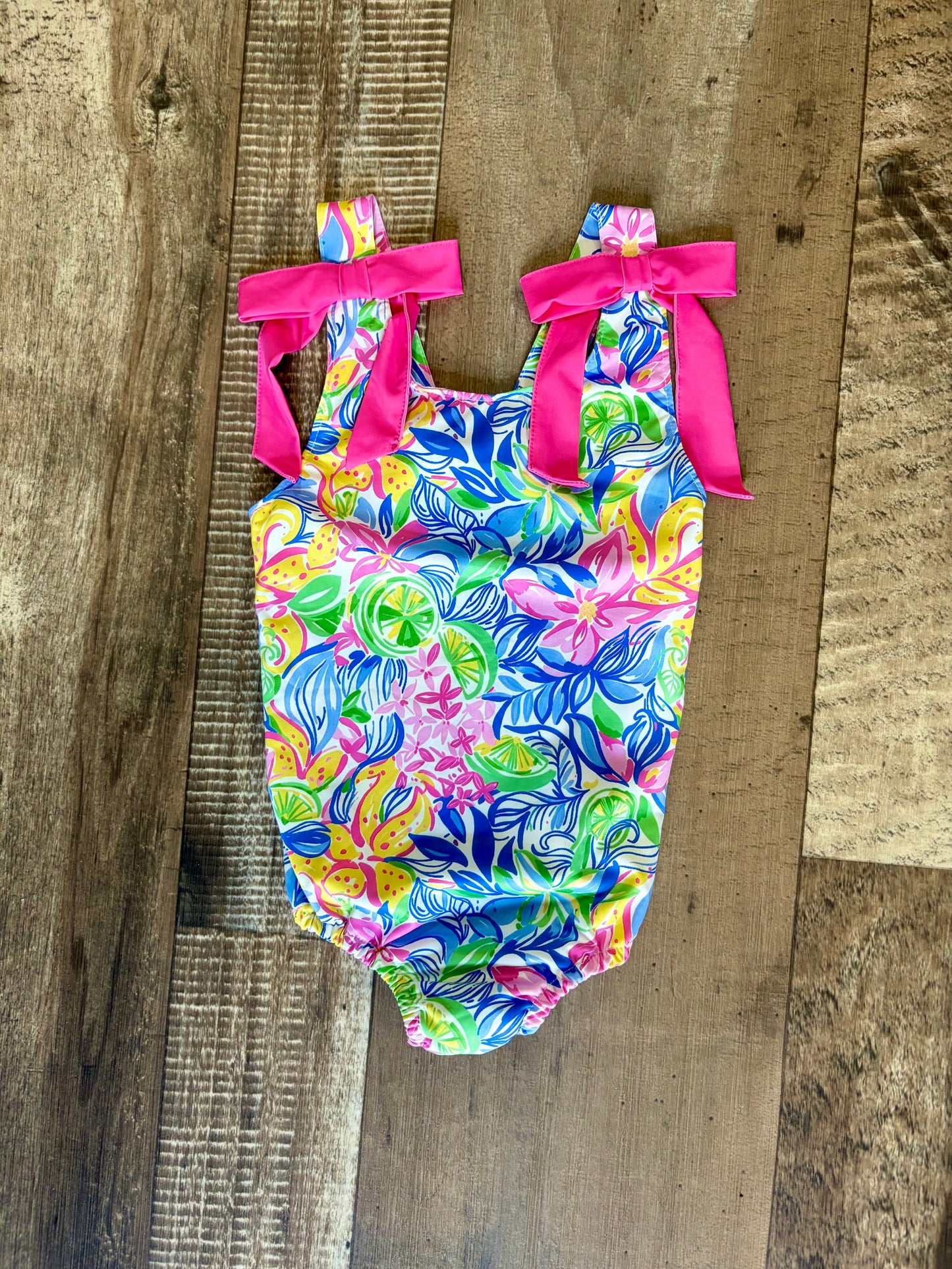 Neon Summer One-Piece Swimsuit