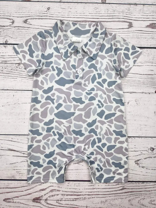 Old School Camo Romper