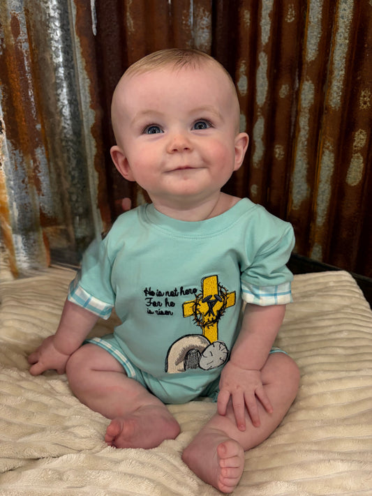 He is Risen Applique Romper