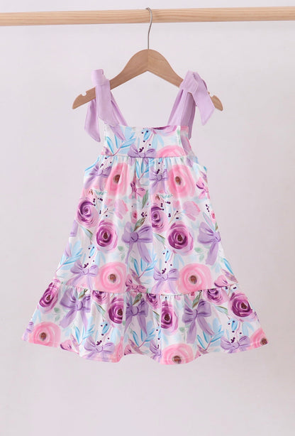 Blooms & Bows Purple Dress