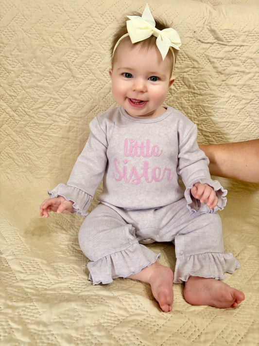 Little Sister Ruffle Romper