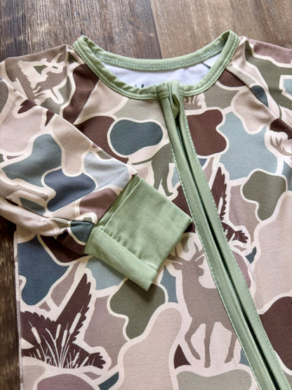 Duck Camo Bamboo Pajamas (matching)
