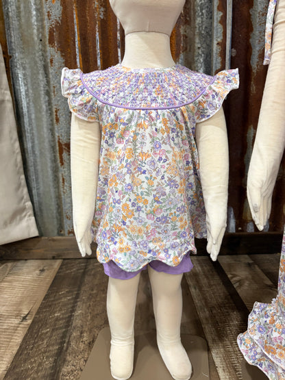 Violet Garden Bloomer Set