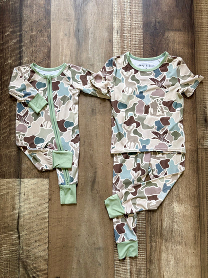 Duck Camo Bamboo Pajamas (matching)