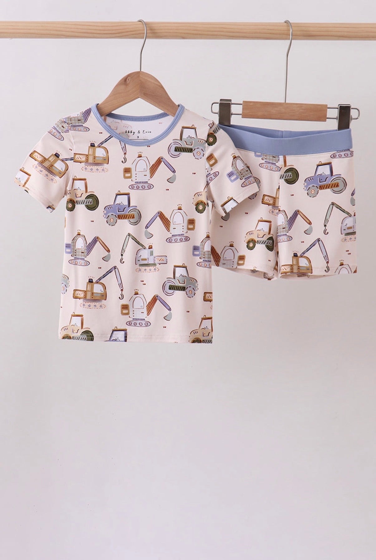 Excavator Bamboo Pajama Set