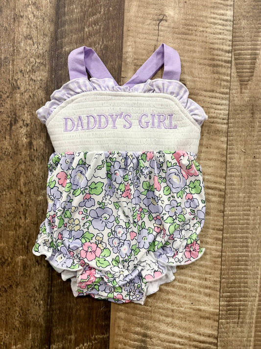 Daddy's Girl Smocked Bubble