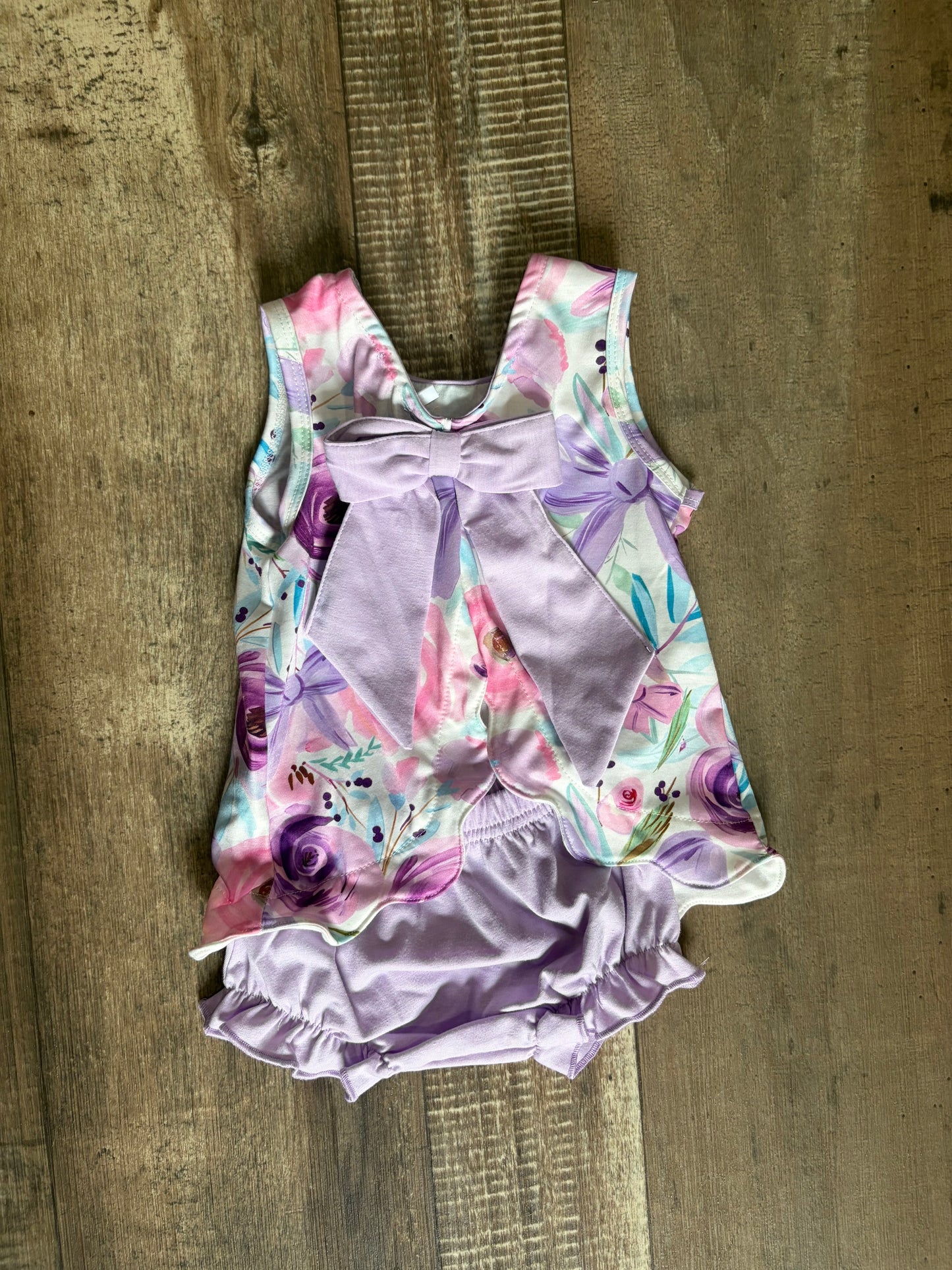 Blooms & Bows Purple Bloomer Set