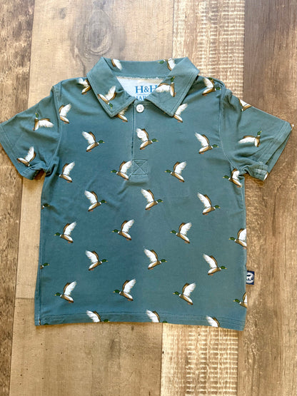Flying Mallard Short Sleeve Polo