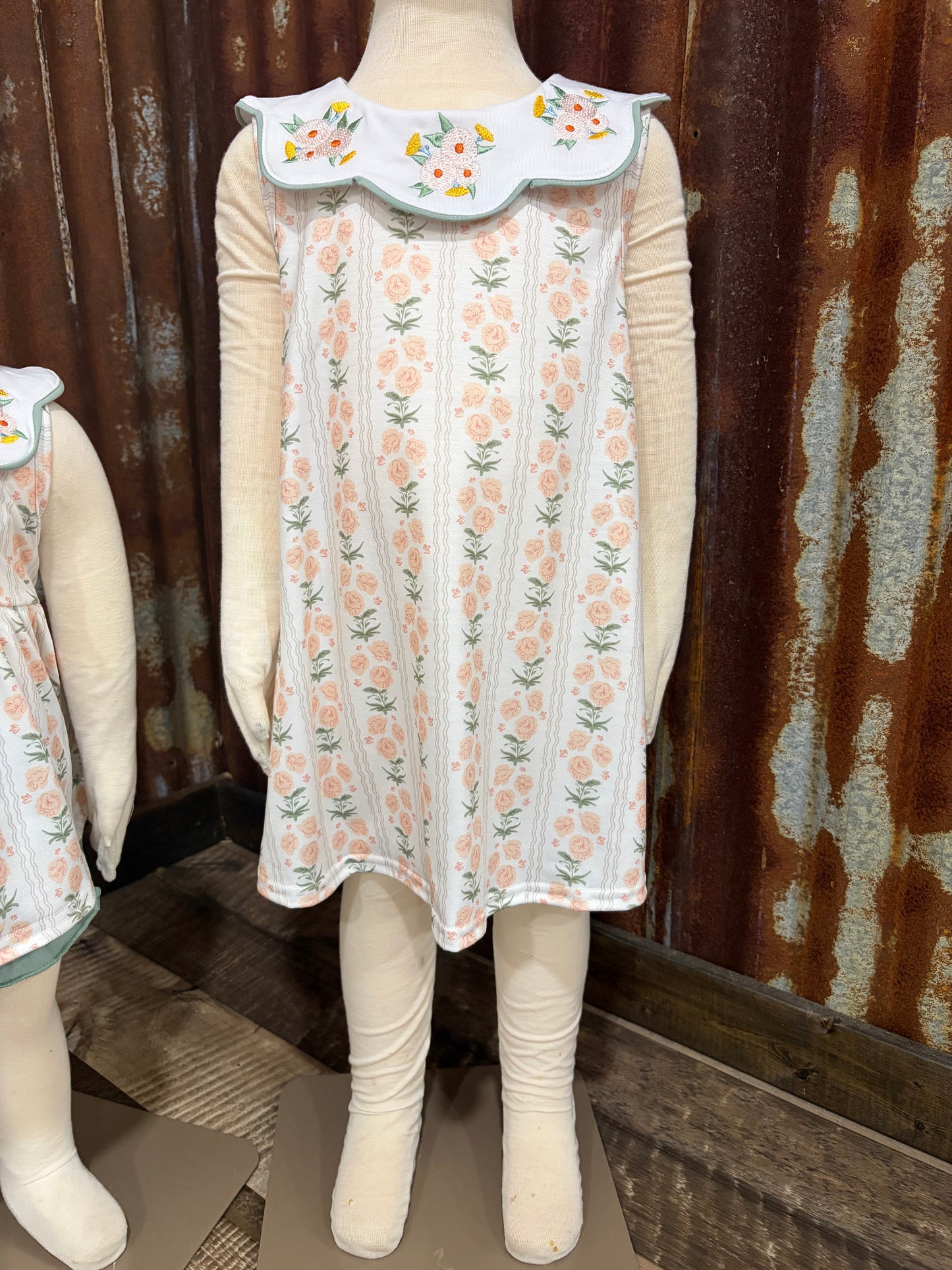 Petals and Sage Embroidered Dress