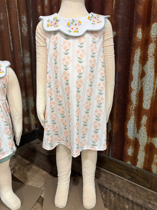 Petals and Sage Embroidered Dress