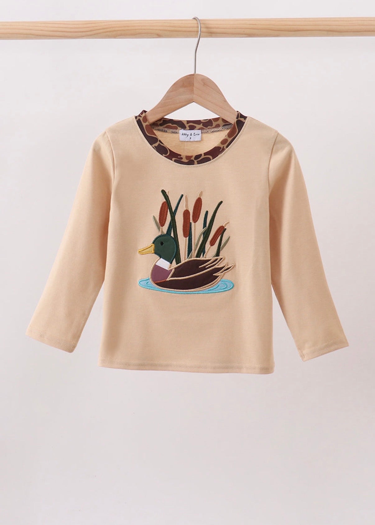 Duck Appliqué Long Sleeve Shirt