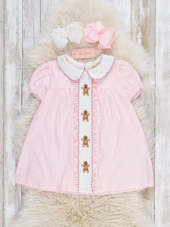 Pink Gingham Gingerbread Dress