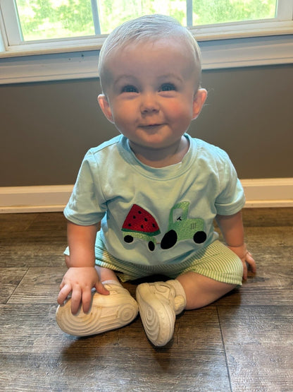 Watermelon Crawl Boys Shorts Set