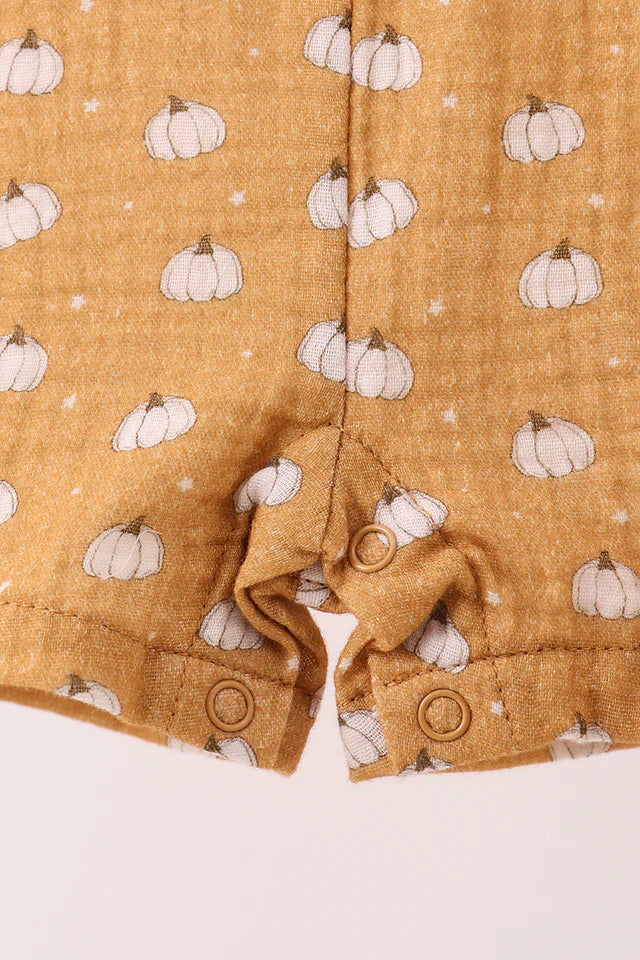 Pumpkin Muslin Romper