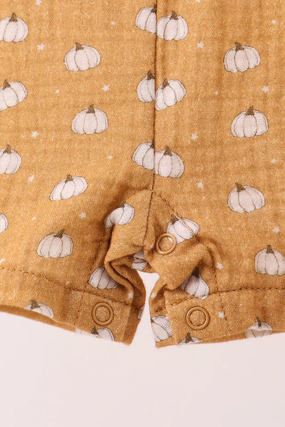 Pumpkin Muslin Romper