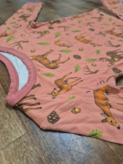 In the Woods (Pink) Pajama Set