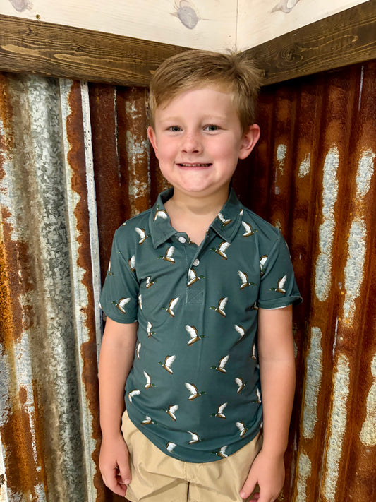 Flying Mallard Short Sleeve Polo