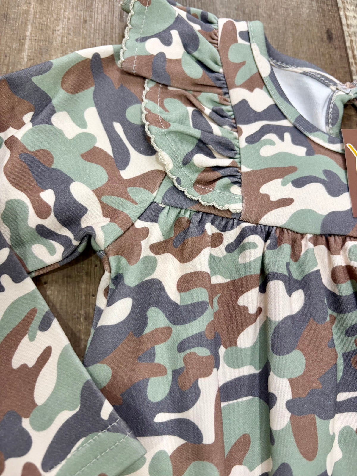 Camo Long Sleeve Dress