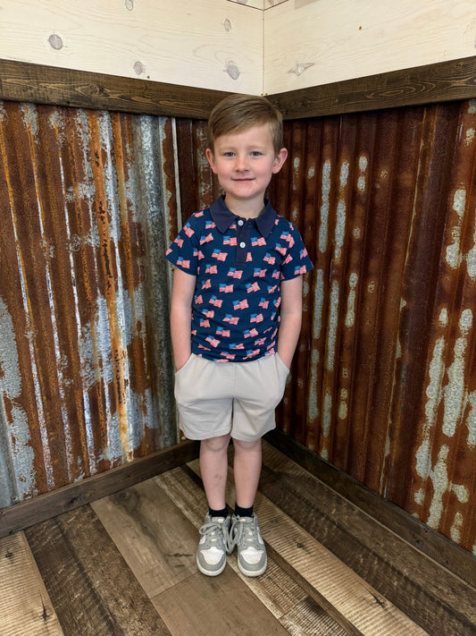 American Pride Short Sleeve Polo