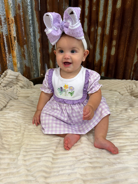 Lovely Lavender Bloomer Set