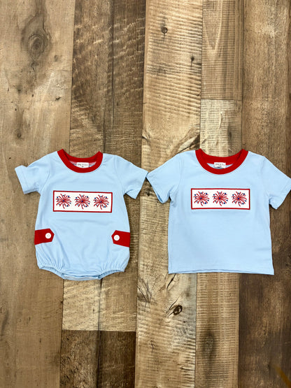 Firecracker Embroidered Shirt