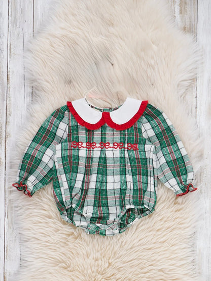 Classic Christmas Plaid Bubble